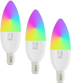 Immax NEO 07808C - Set de 3 becuri LED dimabile RGB+CCT, soclu E14/4,8W/230V