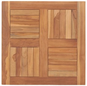 48988 vidaXL Blat de masă, 60 x 60 x 2,5 cm, lemn masiv de tec
