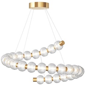 Lustră LED pe cablu Maytoni MOD555PL-L35G3K AMULET LED/40W/230V 3000K auriu