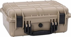 vidaXL Geamantan rigid cu depozitare Nisipiu 40,5 x 33 x 17,5 cm