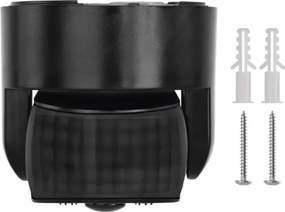 Senzor exterior PIR pentru mișcare și amurg 1200W/230V IP65 negru