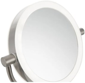 Oglindă cosmetică cu funcție de retroiluminare LED Sencor LED/5W/230V oțel inoxidabil