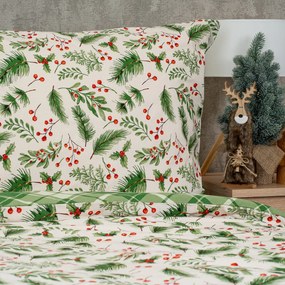 Lenjerie de pat din bumbac 4Home Scotch verde ,140 x 220 cm, 70 x 90 cm, 140 x 220 cm, 70 x 90 cm