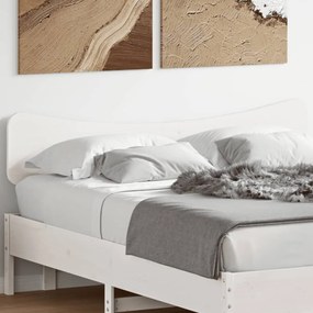 844770 vidaXL Tăblie de pat, alb, 160 cm, lemn masiv de pin