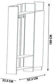 Mobilier Hol Tonuse (alb + antracit) . 1093939