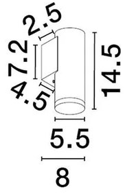Aplica de perete baie, protectie IP44, MAO, NVL-9011423