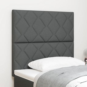 Tăblia LED de la vidaXL Design Diamond Blocks Gri închis 100 cm Țesătură