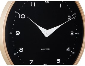 Karlsson 5995BK ceas de perete design negru,diametru 30 cm