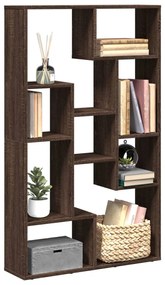 858162 vidaXL Bibliotecă, stejar maro, 72x20x120 cm, lemn prelucrat