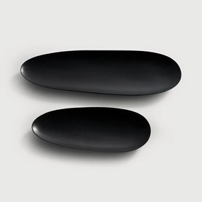 Platouri din mahon pentru servire (set of 2 pieces) - Ethnicraft Execuţie: lemn de mahon negru