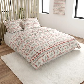 Lenjerie de pat din bumbac NORDIC JOY albă Dimensiune lenjerie de pat: 70 x 90 cm | 140 x 200 cm