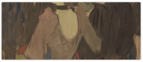 Tablou - Henri de Toulouse-Lautrec, La Goulue and Her Sister, reproducere (120x50 cm)