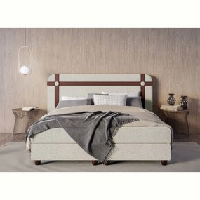 Pat tapitat boxspring 180 x 200 cm cappuccino Kros