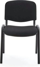 Scaun ISO, negru, stofa, 53x55x82 cm