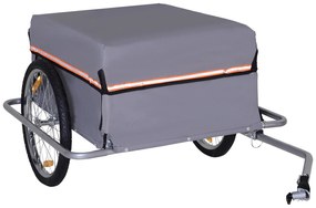 Remorcă pentru bicicletă pliabilă HOMCOM, cuplaj inclus, capacitate de încărcare de până la 40 kg | Aosom Romania