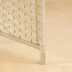 HOMCOM Paravan interior din lemn 6 panouri 240 x 170 cm separator de cameră pliabil pentru living, dormitor, natural | Aosom Romania