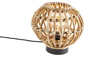 Lampă de masă rurală bambus 25 cm - Canna