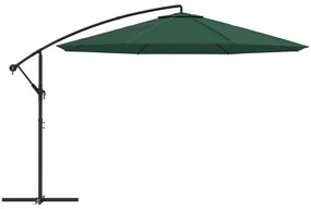 Umbrela de soare suspendata 3,5 m, Verde Verde