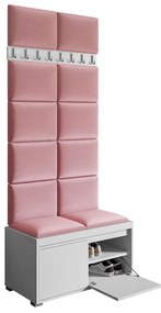 Mobilier pentru hol Kendora 80 (cu 12 buc panouri tapițate Pazara 40x30) (manila 16). 1054004