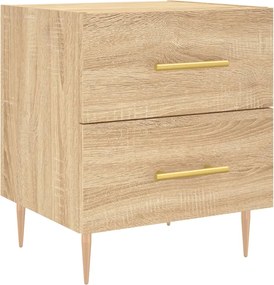 vidaXL Noptieră, stejar sonoma, 40x35x47,5 cm, lemn compozit