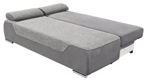 Canapea Extensibila Leo, Gri Si Argintiu, 200 X 94 X 88 Cm