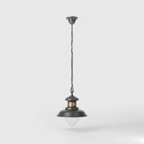 Lustra exterior IP44 realizata manual din alama Amalfi