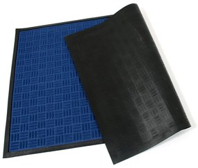 Covoraș pentru curățare textil Criss Cross 90 x 150 x 0,8 cm, albastru