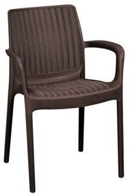 Scaun de grădină Bali mono, maro whisky