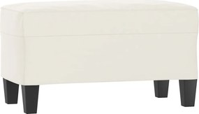 vidaXL Bancă, bej, 70x35x41 cm, țesătură microfibră