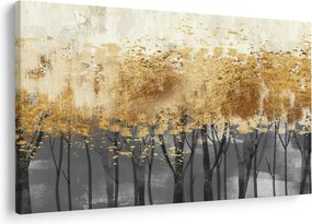 Tablou - Copaci aurii (90x60 cm)