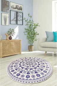 Covor VENICE, 100x100 cm, forma rotunda, tesatura de catifea/poliester