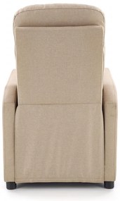 Fotoliu recliner Felipe stofa bej H103 cm