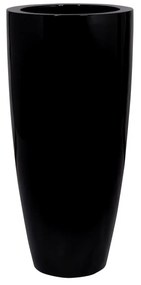Ghiveci Dax, culoare negru, dimensiuni multiple - PotteryPots Mărime: XL - v. 100 cm, ⌀ 47 cm