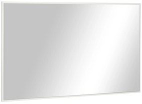 Oglinda de baie dreptunghiulara din placi aglomerate si sticla cu design de perete, 104x60cm alb, argintiu kleankin | Aosom Romania