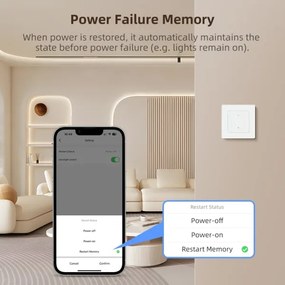 Immax NEO 07550L - Întrerupător SMART cu 2 butoane 230V