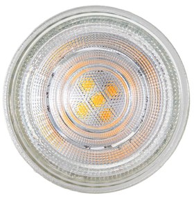 Set de 5 becuri LED GU10 50mm clare 3W 230 lm 2700K