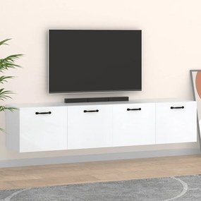 3115636 vidaXL Dulapuri TV de perete, 2 buc., alb, 60x36,5x35 cm lemn compozit