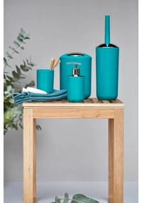 WENKO 21225100 - Perie WC BRASIL 10x37 cm, turcoaz/crom lucios