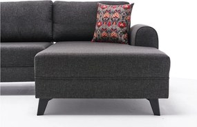 Colțar gri antracit (în formă de "U") Belen – Balcab Home