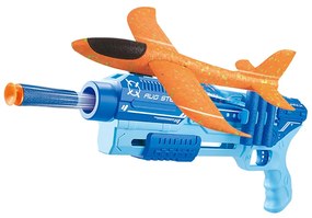 Arma de jucarie cu accesorii, in mai multe tipuri-albastru