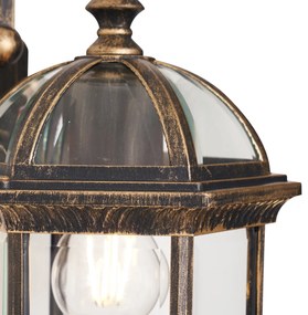 Lampă clasică de perete pentru exterior auriu antic IP44 - Glasgow