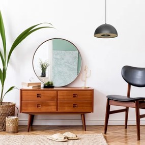 Lustră pe cablu ELGUND 1xE27/15W/230V d. 35 cm negru