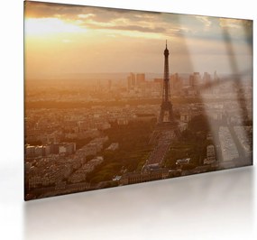 Tablou pe sticlă - Turnul Eiffel (70x50 cm)