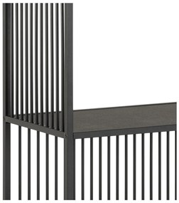 Bibliotecă neagră 120x185x35 cm Strington – Actona