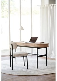 Scaune de dining albe/bej 2 buc. Paisley - Rowico