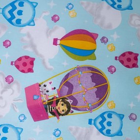 Lenjerie de pat pentru copii din bumbac pentru pat de o persoană 140x200 cm Gabby's Dollhouse "Balloon" – Jerry Fabrics