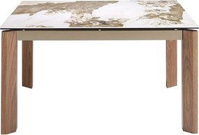 Masa extensibila deosebita design LUX Porcelain Marble 140-200cm