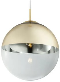 Pendul Varus 15858, 1xE27, auriu mat+transparent, IP20, Globo