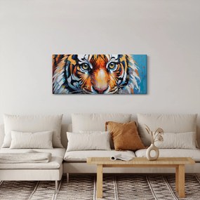 Tablou - Vedere a unui tigru, pictură (120x50 cm)