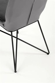 Scaun K454 catifea gri – H83 cm